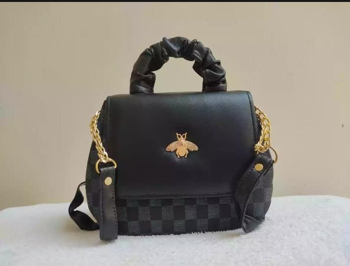 Girl's PU Leather Printed Shoulder Bag