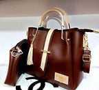 Girl's PU Leather Embellished Hand Bag Set