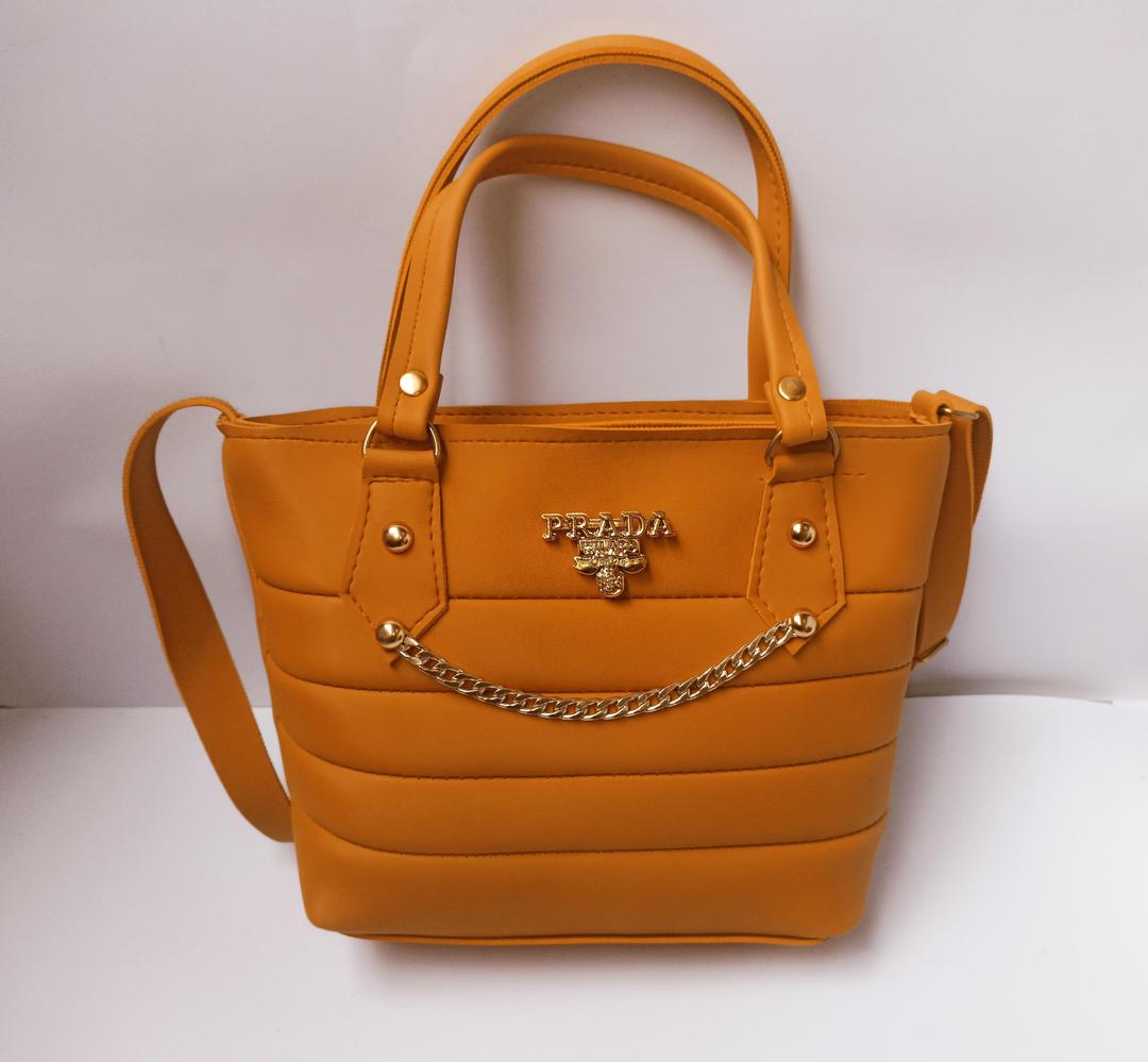 Prada Inspired Quilted Chain Shoulder Bag in Multi-Color Options - Pink, Black, Brown, Navy, Blue, Red - Women's Nylon Handbag Collection