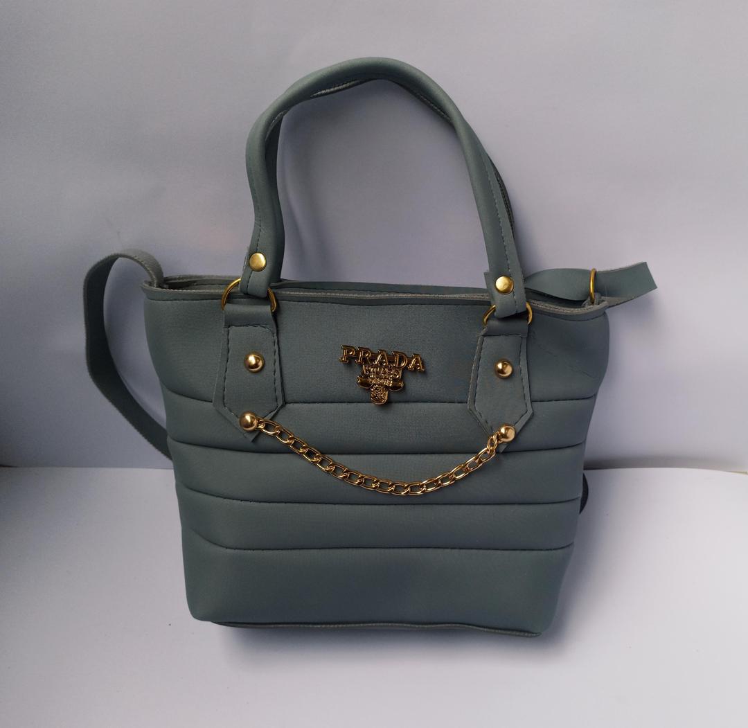 Prada Inspired Quilted Chain Shoulder Bag in Multi-Color Options - Pink, Black, Brown, Navy, Blue, Red - Women's Nylon Handbag Collection