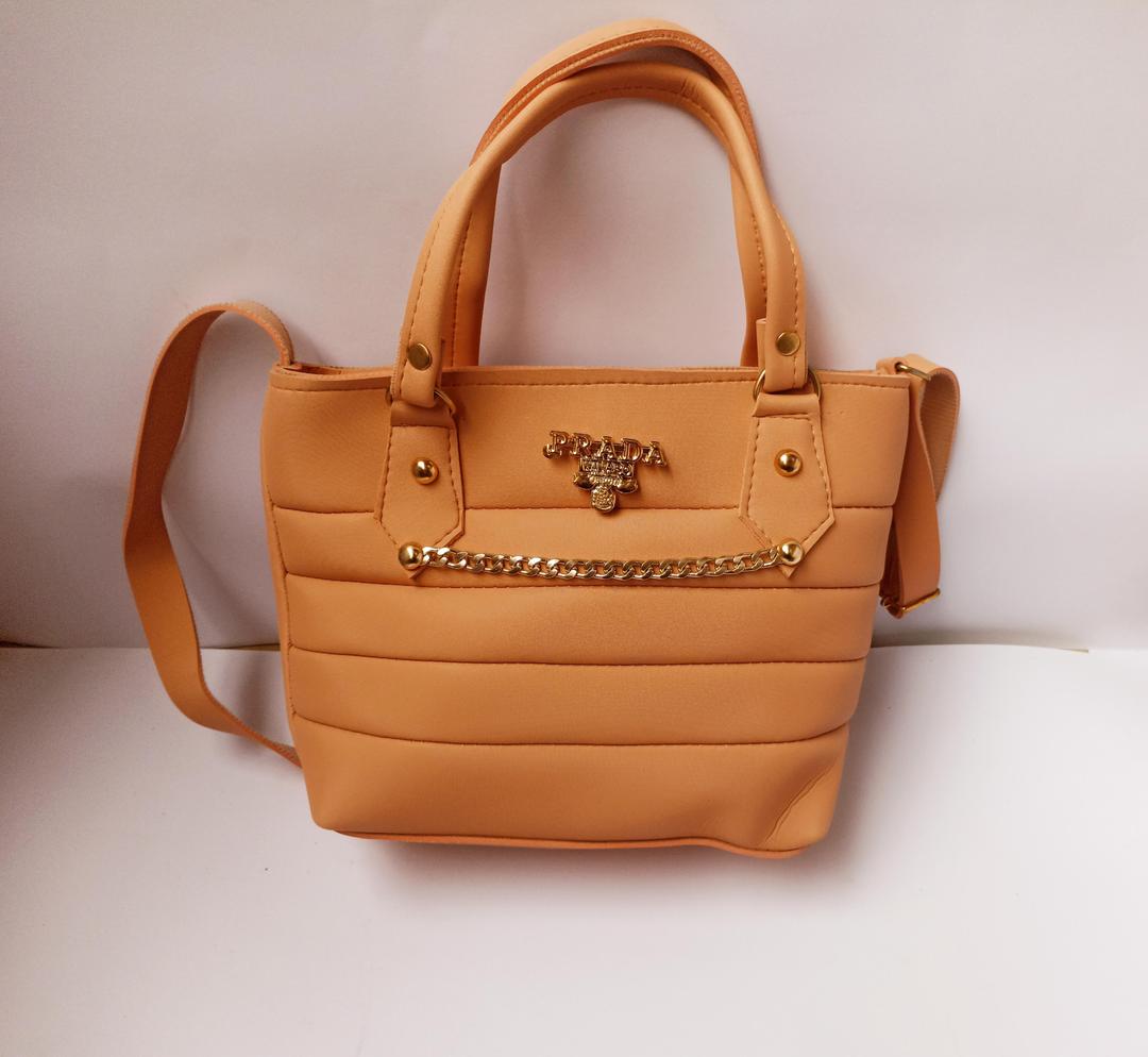 Prada Inspired Quilted Chain Shoulder Bag in Multi-Color Options - Pink, Black, Brown, Navy, Blue, Red - Women's Nylon Handbag Collection