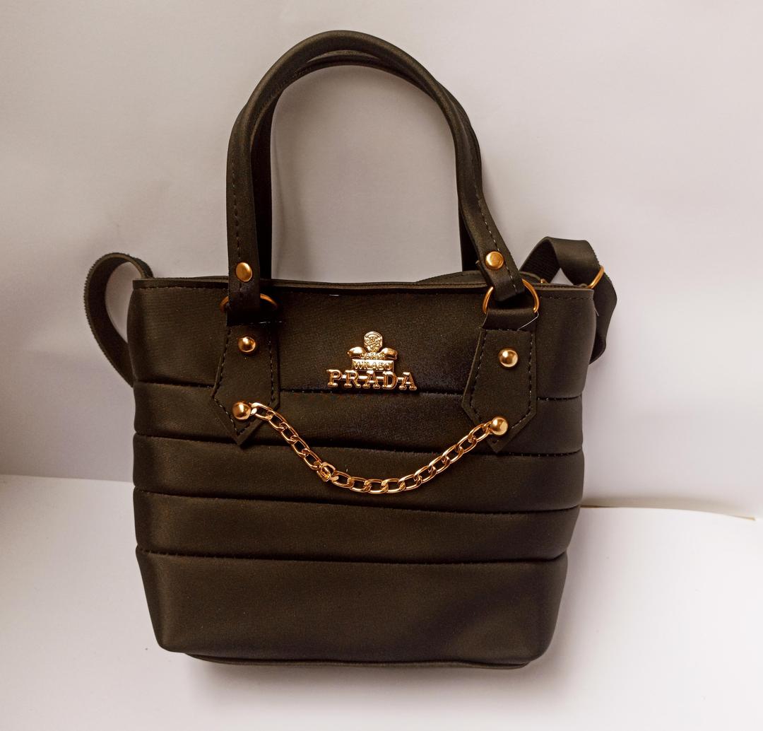 Prada Inspired Quilted Chain Shoulder Bag in Multi-Color Options - Pink, Black, Brown, Navy, Blue, Red - Women's Nylon Handbag Collection