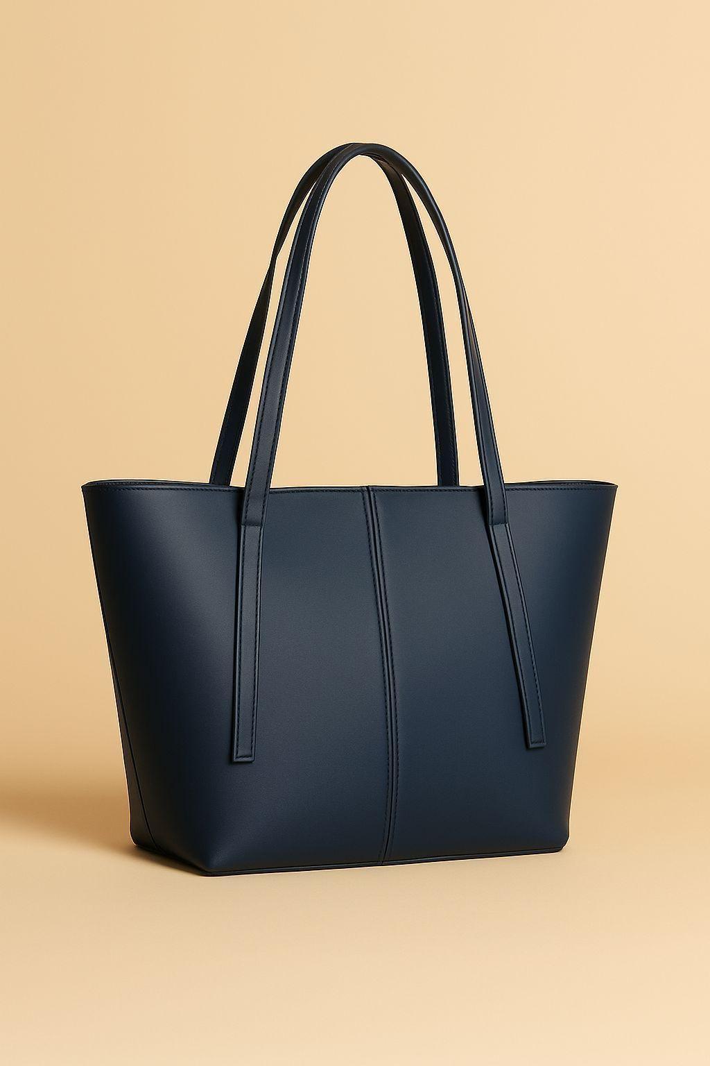 Girl's Rexine Plain Tote Bag