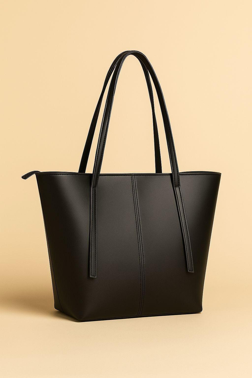 Girl's Rexine Plain Tote Bag