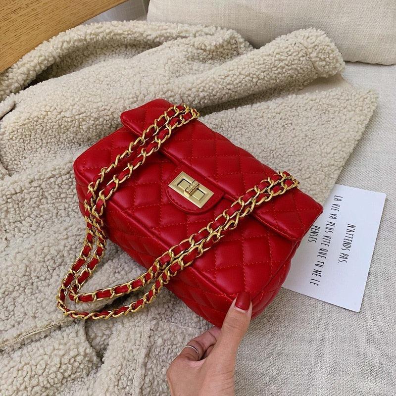 Girl's PU Leather Embroidered Shoulder Bag