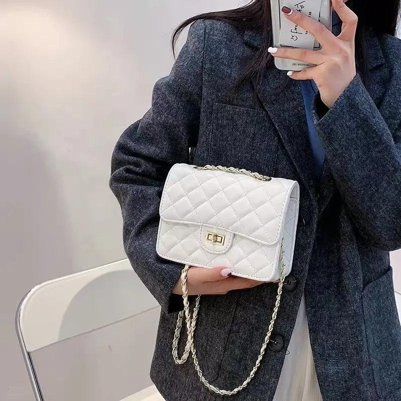 Girl's PU Leather Embroidered Shoulder Bag
